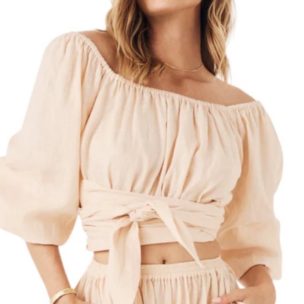 Spell Mae linen top